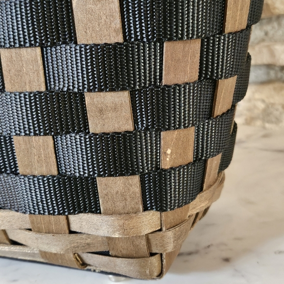 Longaberger Handmade Basket Weave To Go Tote Purse - Picture 3 of 14